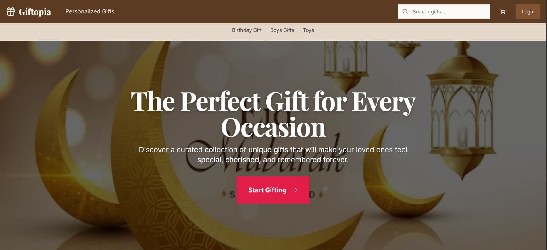 E Commerce web (Gftopia)